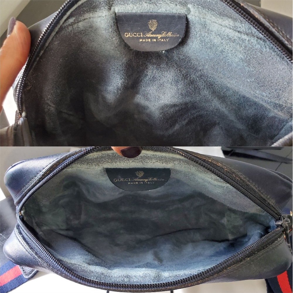 Gucci Navy and Red Crossbody Bag - Picture 9 of 13